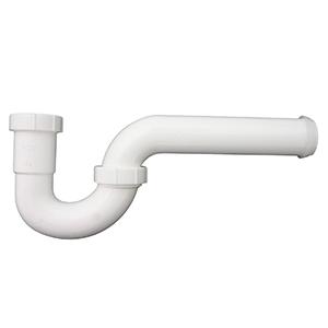 Plumb Pak PP940W P-Trap, 1-1/2 x 1-1/2, 1-1/2 x 1-1/4 in, Slip, Plastic, White