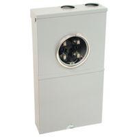 GE TSM420CSCUP Meter Socket Load Center, 200 A, 4-Space, 8-Circuit, Ring, NEMA 3R Enclosure, Surface
