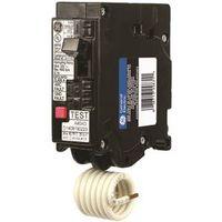 GE THQL1120DFP Circuit Breaker, AFCI, Dual Function, GFCI, 20 A, 1 -Pole, 120/240 VAC, Plug Mounting