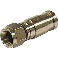 Gardner Bender F Series GDC-6CM Compression Connector, Nickel-Plated, Silver