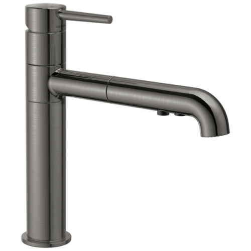 4159-KS-DST TRINSIC SGL-HDL/HOLE PO KITCHEN FAUCET BLACK SS