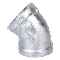 ProSource 4-1G Pipe Elbow, 1 in, Threaded, 45 deg Angle, SCH 40 Schedule, 300 psi Pressure
