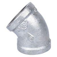 ProSource 4-1-1/4G Pipe Elbow, 1-1/4 in, Threaded, 45 deg Angle, SCH 40 Schedule, 300 psi Pressure