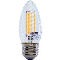 Feit Electric BPF1560/827/FILED LED Bulb, Decorative, 500 Lumens, 6 W, F15 Lamp, 60 W Equivalent, E26 Lamp Base, Clear