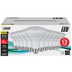 Feit Electric BR30DM85010KLEDMP/12 LED Bulb, 120 V, 650 Lumens, 10.5 W, BR30 Lamp, 65 W Equivalent, Dimmable