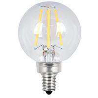 Feit Electric BPG1640/927CA/FIL/2 LED Lamp, Globe, 350 Lumens, 3.8 W, G16-1/2 Lamp, 40 W Equivalent, E12 Lamp Base
