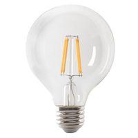 Feit Electric BPG2560/927CA/FIL LED Bulb, Globe, 120 V, 5.5 W, G25 Lamp, 60 W Equivalent, E26 Lamp Base, Dimmable