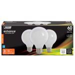 Feit Electric G2560W927CA/FIL/3/RP LED Bulb, Glass Filament, Globe, G25 Lamp, E26 Lamp Base, White