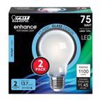 LED A19 E26 DL 75W 2PK