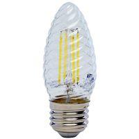 Feit Electric BPF1560/850/FILED LED Bulb, 120 V, 500 Lumens, 6 W, F15 Lamp, 60 W Equivalent, E26 Lamp Base, Clear