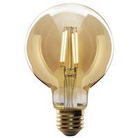 Feit Electric G25/VG/LED Filament LED Bulb, Decorative, Globe, G25 Lamp, 60 W Equivalent, E26 Lamp Base, Dimmable, Amber