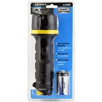 Dorcy 41-2965 Flashlight, D Battery, LED Lamp, Black