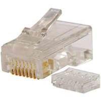 Gardner Bender GMC-88C6 Modular Plug, Rounded, Cat 6 Cable, RJ-45 Connector, 8-Contact, 8-Position