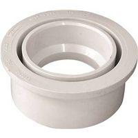 Canplas 192754 Reducing Pipe Bushing, 3 x 2 in, Spigot x Hub, PVC, White