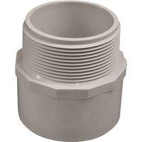 IPEX 035609 Adapter, 3 in, Socket x MNPT, PVC, White, SCH 40 Schedule, 260 psi Pressure