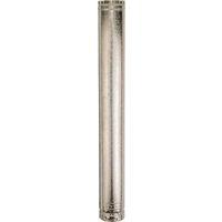 AmeriVent 4E24 Type B Gas Vent Pipe, 4 in OD, 24 in L, Galvanized Steel