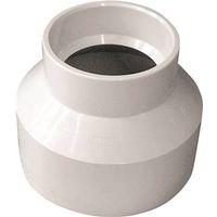IPEX 193024 Reducing Coupling, 3 x 2 in, Hub, PVC, White, SCH 40 Schedule