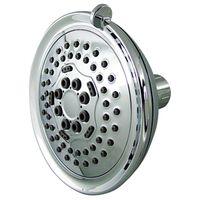 Boston Harbor S1254H00CP Shower Head, 1.75 gpm, 1/2-14 NPT Connection, Threaded, 5-Spray Function, ABS, Chrome
