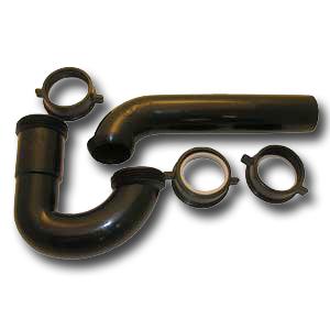 03-4202P 1-1/2" ABS P-TRAP BLACK