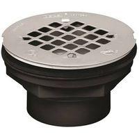 Oatey 42086 Shower Drain, ABS, Black, Specifications: Snap-In Cover Design, Round Shape