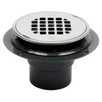 Oatey 42261 Shower Drain, ABS, Black, Specifications: Snap-In Cover Design, Solvent Weld Connection