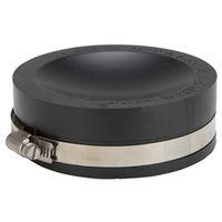ProSource TC-4 Test Cap, 4 in Connection, Capping Pipe Ends, PVC, Black, 4 in Pipe