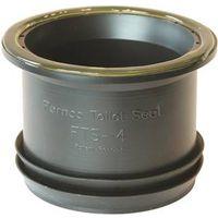 Fernco FTS-4 Wax Free Toilet Seal, 4 in Dia, Elastomeric PVC, Black