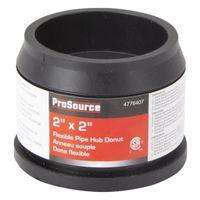 ProSource 22U-205 Hub Donut, 2 x 2 in, PVC, Black