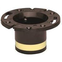 Oatey 43538 Closet Flange, 4 in Connection, ABS, Black, For: 4 in Pipes