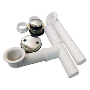 03-4955 CP 1.5 PVC W&O TIP TOE WASTE&OVERFLOW 1-1/2IN CHROME