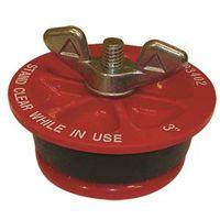 Oatey 33402 Test Plug, 3 in Connection, Plastic, Red