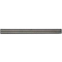 NDS 543 Mini Channel Grate, 3 ft L, 2-3/4 in W, 1/4 x 5/16 in Grate Opening, Polypropylene, Black