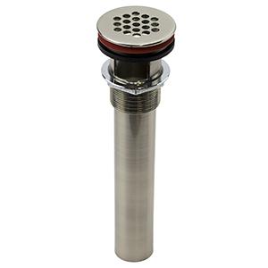 20111SN SN 6" BRASS DRAIN W/GRID STRAINER