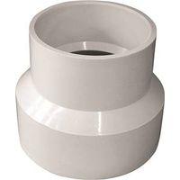 IPEX 193026 Reducing Coupling, 4 x 3 in, Hub, PVC, White, SCH 40 Schedule