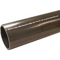 JM Eagle 27367 Pipe, 1-1/2 in, 10 ft L, DWV,Solvent Weld, SCH 40 Schedule, ABS