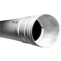 ADS 4550010 Triple-Wall Pipe, 4 in, 10 ft L, Bell x Spigot, White