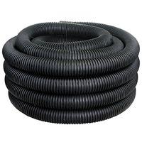ADS 03010100 Pipe Tubing, Perforated, Single-Wall, HDPE, 100 ft L