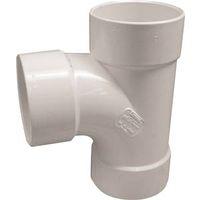 IPEX 414123BC Sewer Sanitary Pipe Tee, 3 in, Hub, PVC, White