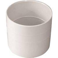 IPEX 414213BC Sewer Coupling, 3 in, S&D Hub x Sch. 40 Bushing, PVC, White