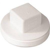Canplas 414244BC Sewer Plug, 4 in, MNPT, PVC, White