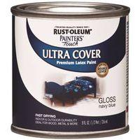 Rust-Oleum 1922730 Enamel Paint, Water, Gloss, Navy Blue, 0.5 pt, Can, 120 sq-ft Coverage Area