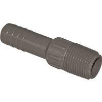 Boshart UPPA-05 Pipe Adapter, 1/2 in, MPT x Insert, Polyethylene, Gray