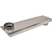 Lambro 3005 Dryer Vent Duct, 2 in W, 6 in H, 90 deg Angle, Aluminum