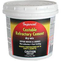Imperial KK0062 Refractory Cement, Solid, Light Brown, 12 lb Tub