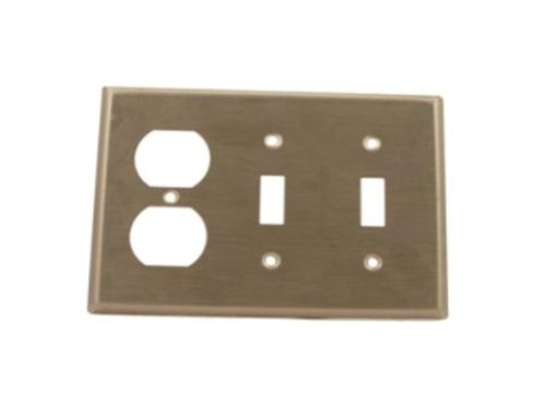 84021-040 Plate 2 Switch/Receptacle TTD Stainless
