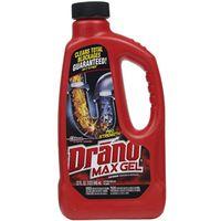 Drano Max Gel 00117 Clog Remover, Liquid, Natural, Bleach, 32 oz Bottle