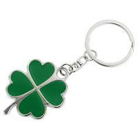 Hy-Ko KH439 Key Chain, 4 Leaf Clover, 5-3/4 in L x 2-1/4 in W x 1 in D Dimensions, Split Ring, 1-1/8 in Ring