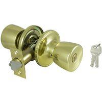 ProSource TS700V-PS Entry Knob, Brass, KW1, KA3 Keyway, 3 Grade