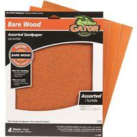 Gator 4461 Sanding Sheet, 11 in L, 9 in W, Garnet Abrasive, Paper Backing