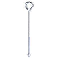 ProSource LR280 Eye Bolt, 7.8 mm Thread, Machine Thread, 3 in L Thread, 5/16 in Dia Eye, 183 lb Working Load, Steel
